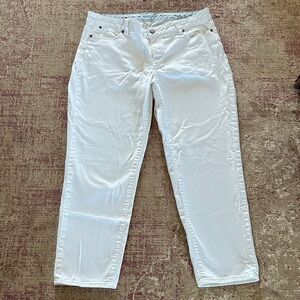 Talbots Crisp White Boyfriend Jeans